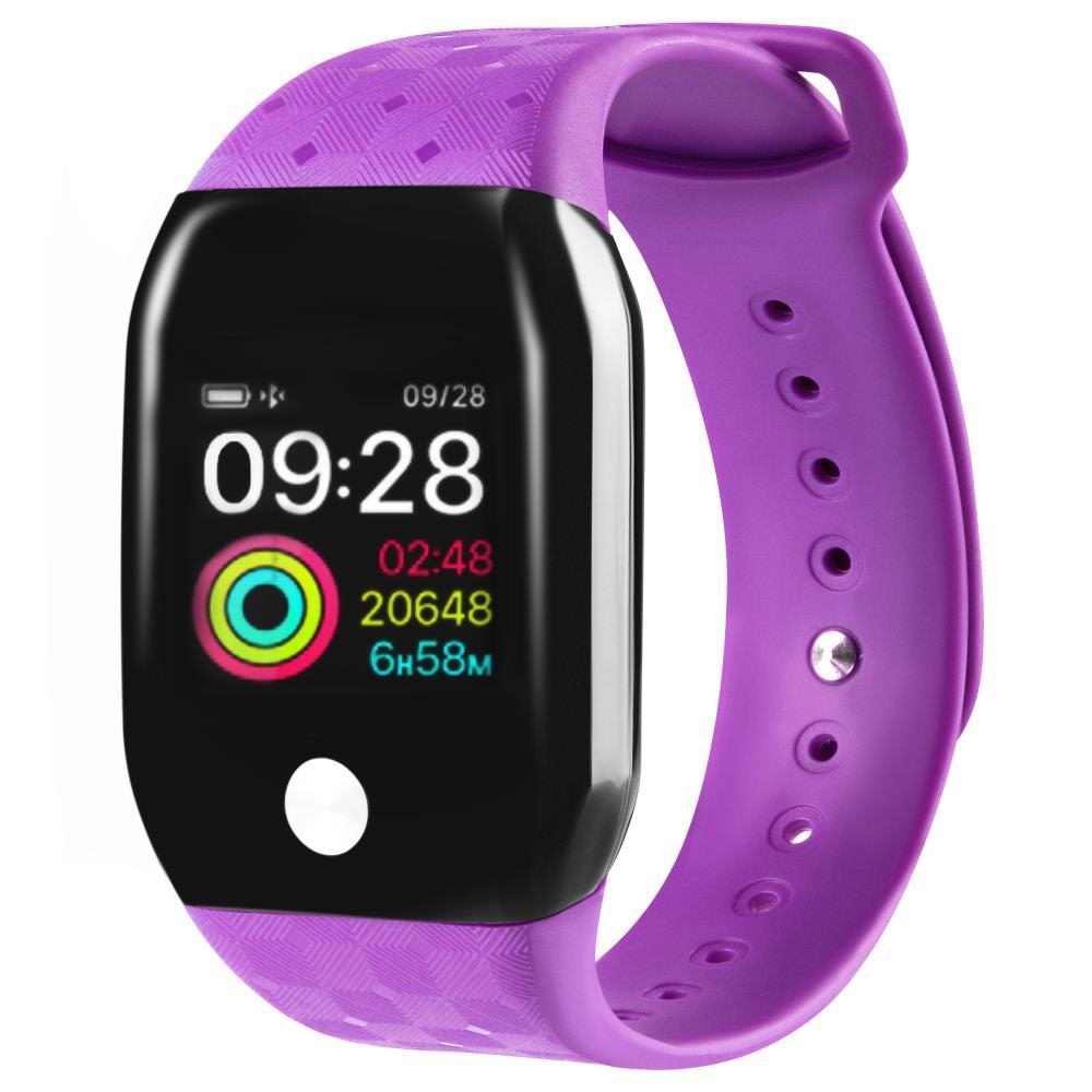 Фитнес-часы с измерением давления и пульса Gsmin A88+ (2019) фиолетовые
