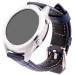 Фитнес-часы с измерением давления, пульса и ЭКГ Gsmin WP90 серебристый корпус синяя кожа