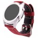 Фитнес-часы с измерением давления, пульса и ЭКГ Gsmin WP90 Suede (серебристый корпус, красная замша)